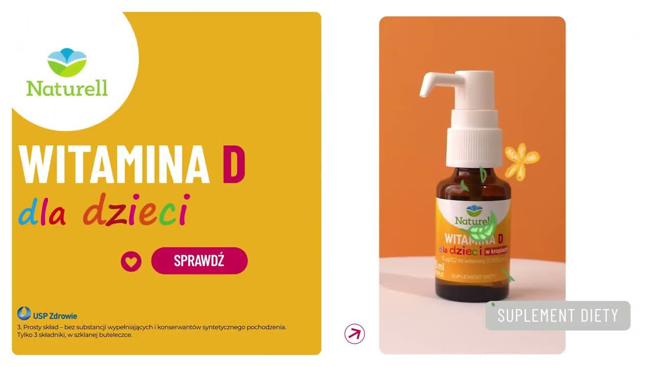 Naturell Witamina D dla dzieci w kroplach
