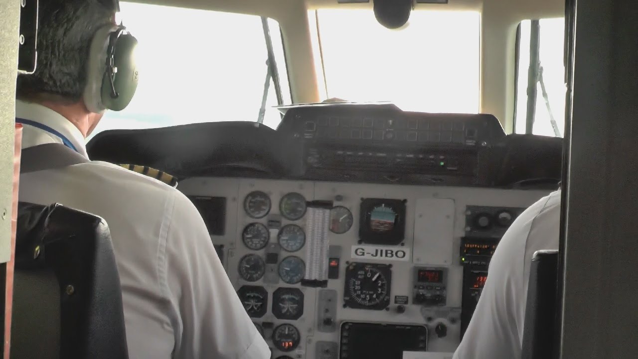 [INFLIGHT] Citywing Jetstream 31 Cockpit Landing at Cardiff Airport