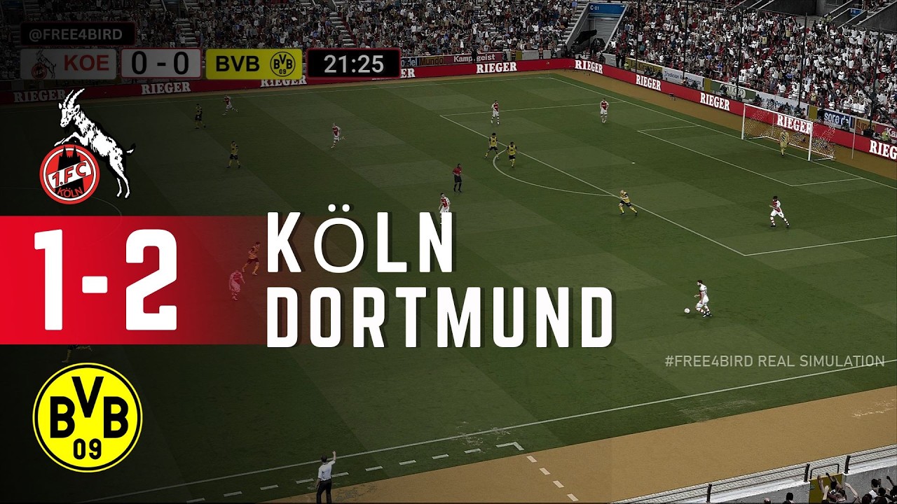 Köln gegen Borussia Dortmund LIVE | 🇩🇪 Bundesliga 2026 | Spielsimulation & Live-Ergebnis