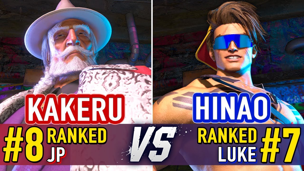 SF6 🤜 Kakeru (#8 Ranked JP) vs Hinao (#7 Ranked Luke) 🤛 SF6 High Level Gameplay