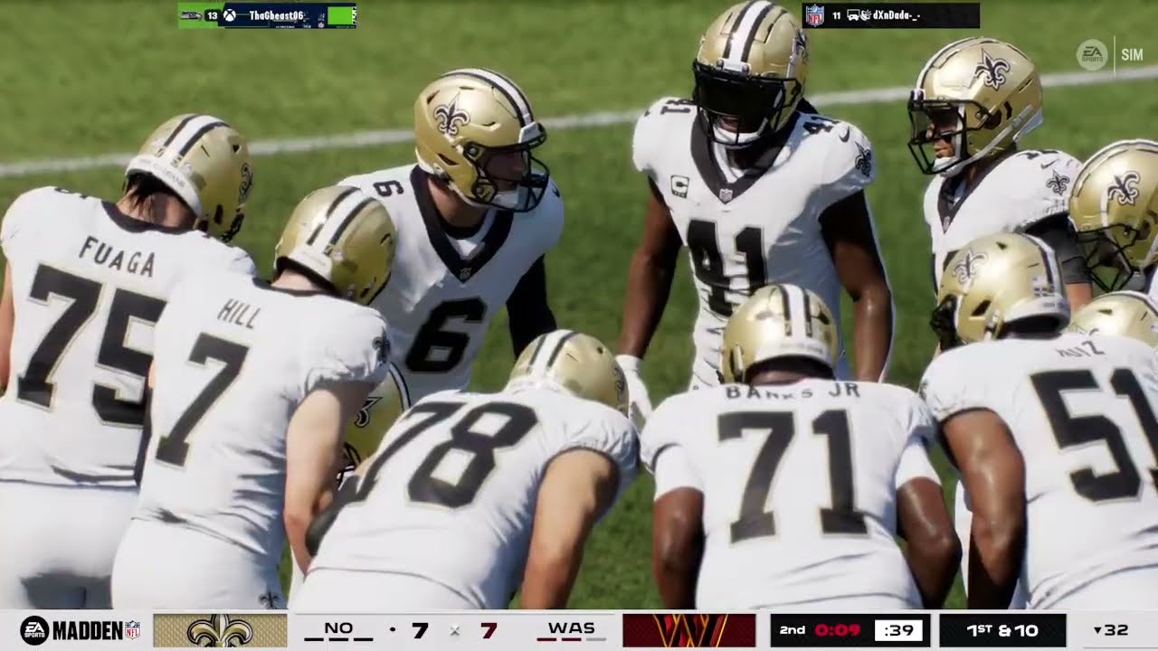 THE REMATCH!! Saints Vs Commanders Part 1