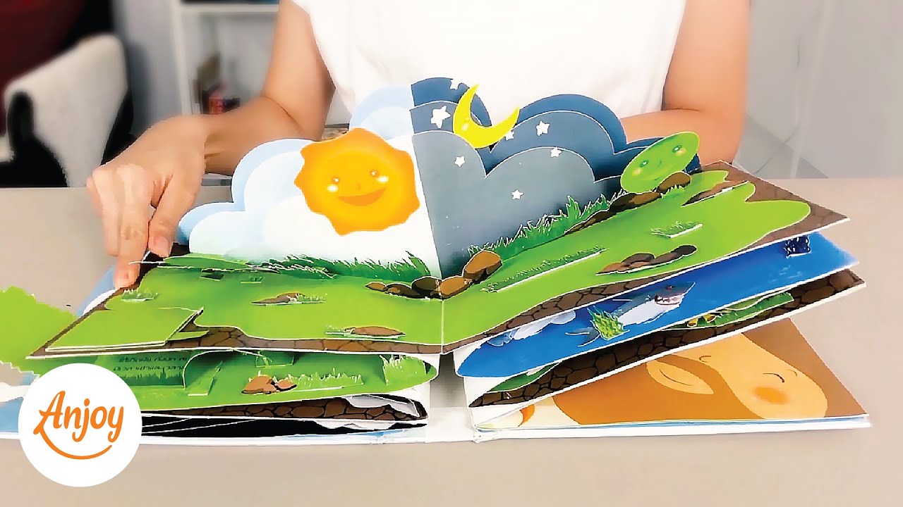 หนังสือป๊อปอัพ 3 มิติ ทำเองสมัยเรียน เรื่องปฐมกาล ตอนกำเนิดโลก Genesis Pop-Up Book