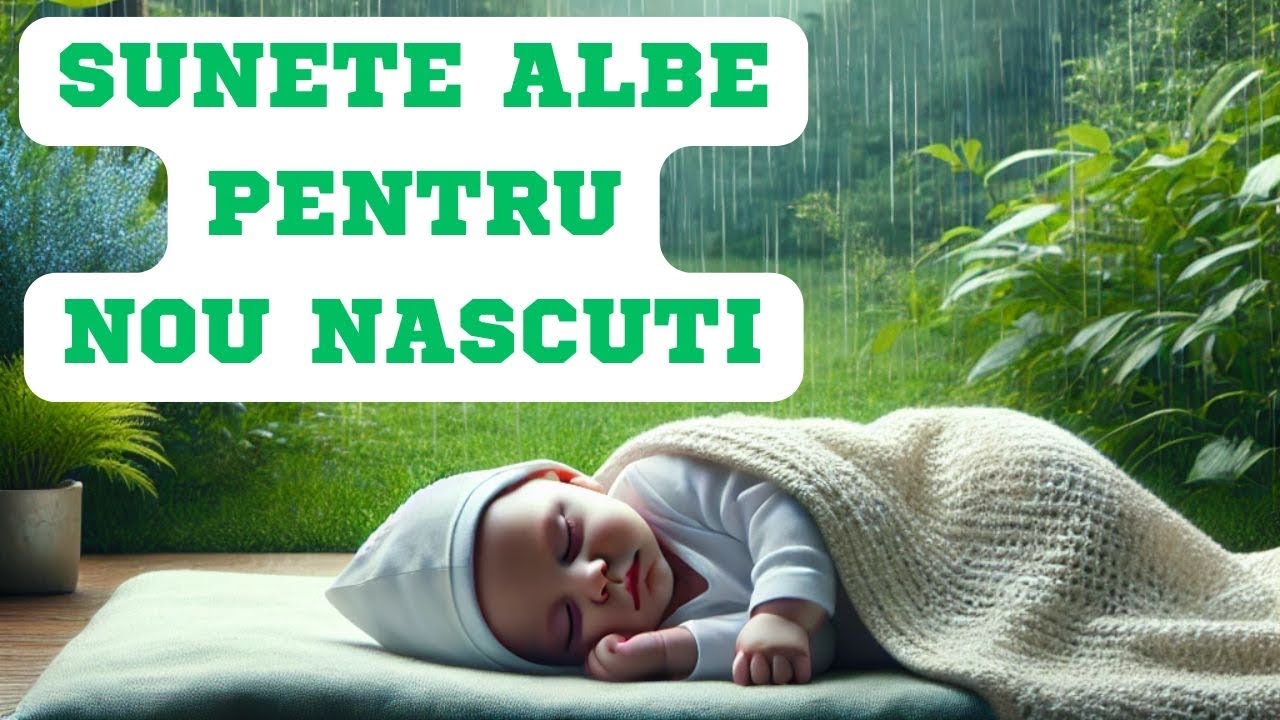 8 ore de sunete albe pentru bebelusi cu colici - Sunete de ploaie pentru somn