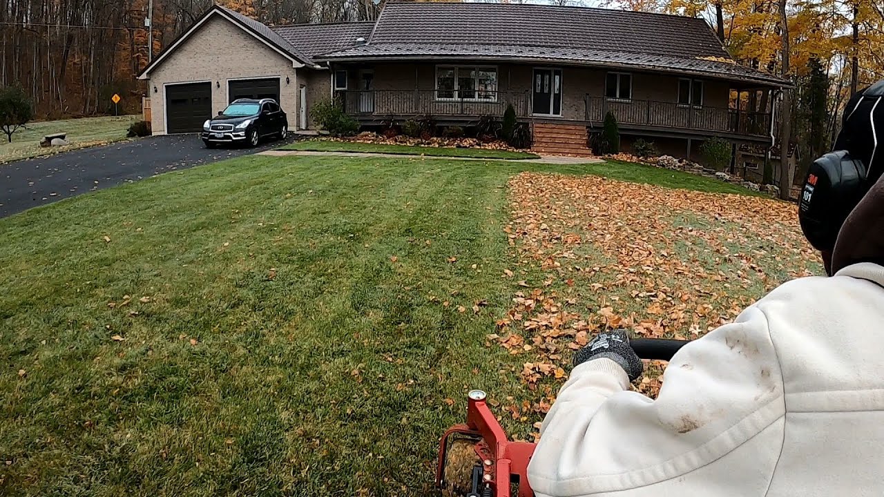making leaves disappear with zero turn
