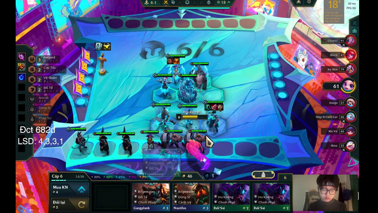 Start Đct 682đ, Try hard Thách Đấu TFT set 16