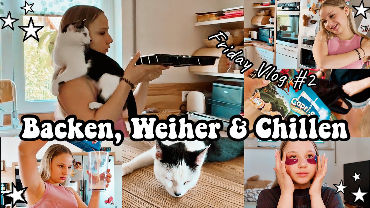 FERIEN! ☀️ BACKEN, WEIHER, CHILLEN 🌸 FRIDAY VLOG #2 | HEY ISI