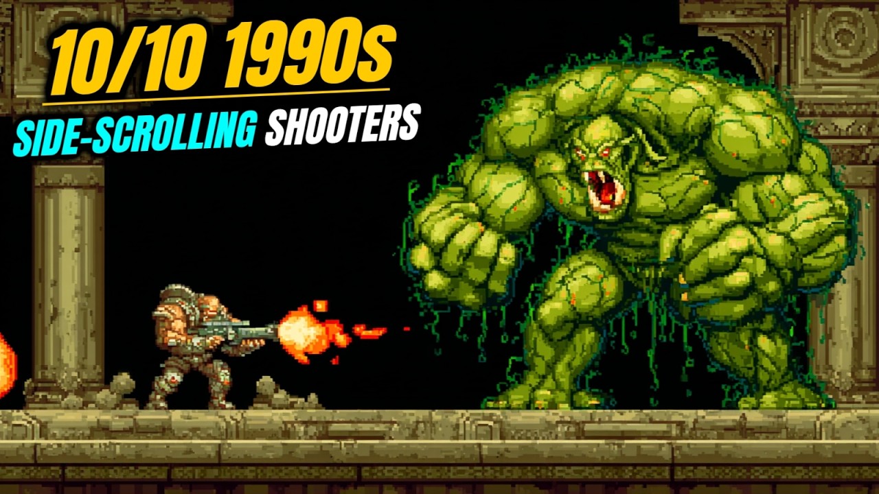 25 Absolutely Stunning Side-Scrolling Shooters From The 1990s: 100% Nostalgia!!