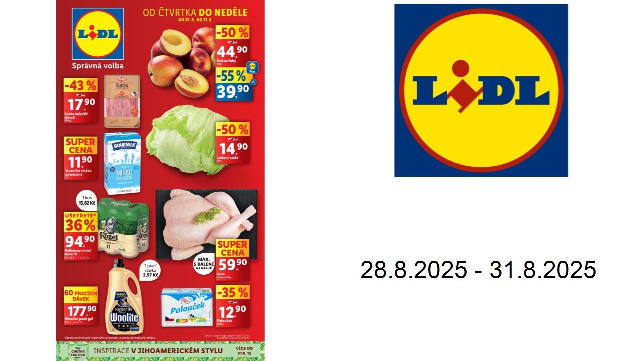 Let&aacute;k Lidl - 28.8.2025 - 31.8.2025