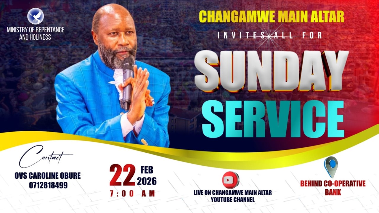 SUNDAY SERVICE - 22ND  FEBRUARY  2026