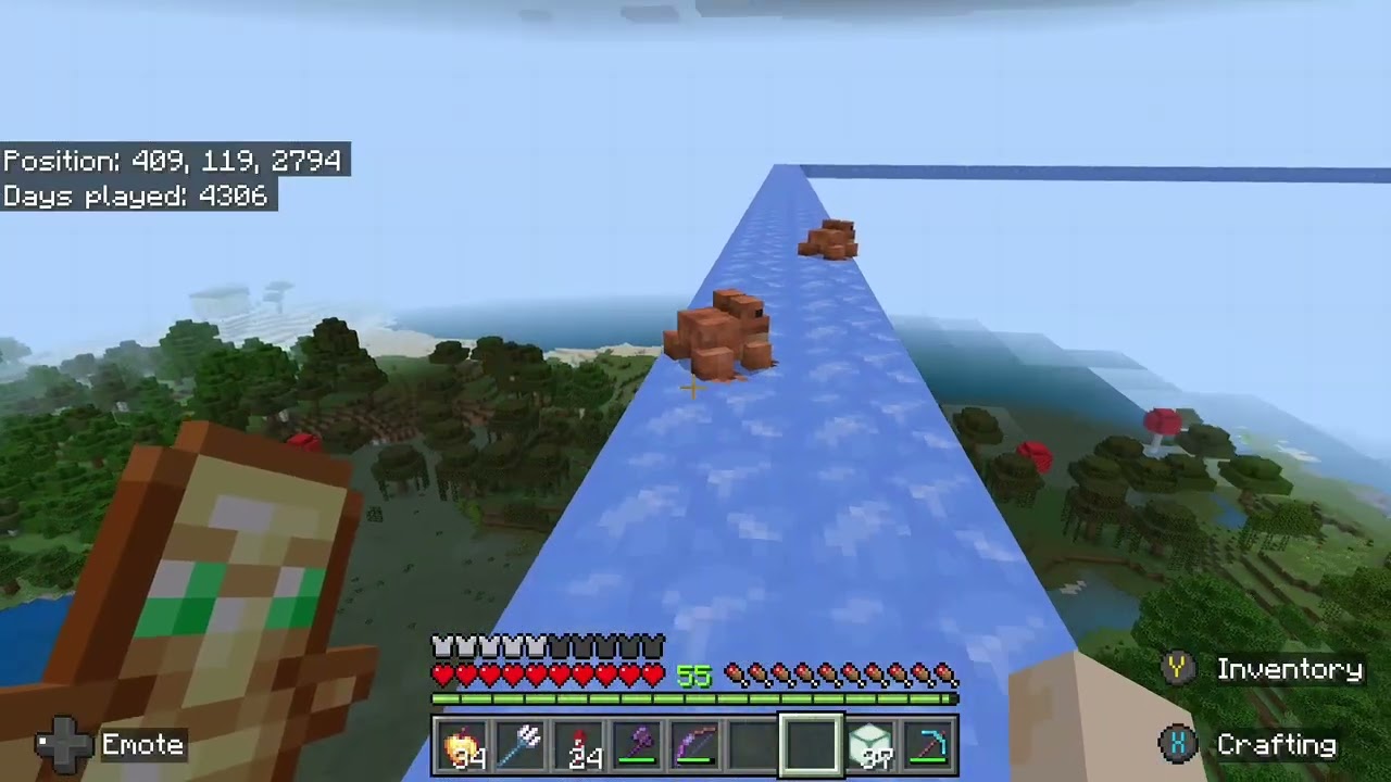ADHD Minecraft - Ice Boat Racetrack 22 - Relaxed Cool Chill Calm