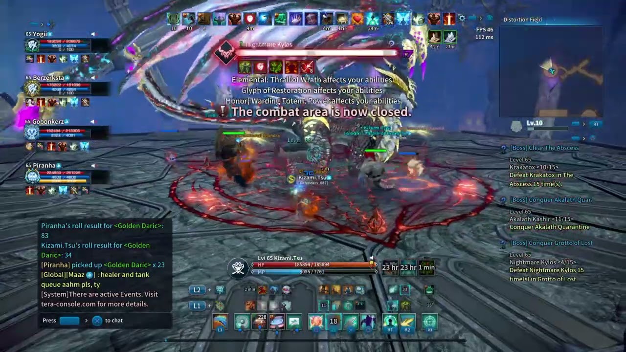 Tera Online - Grotto of Lost Souls(HM) Healer Mystic POV