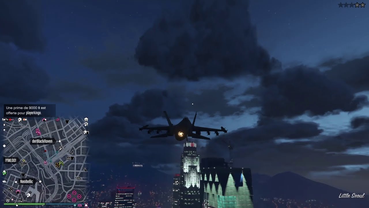 GTA V - HOW TO kill ground players with a LAZER (Lazer ground targets)
