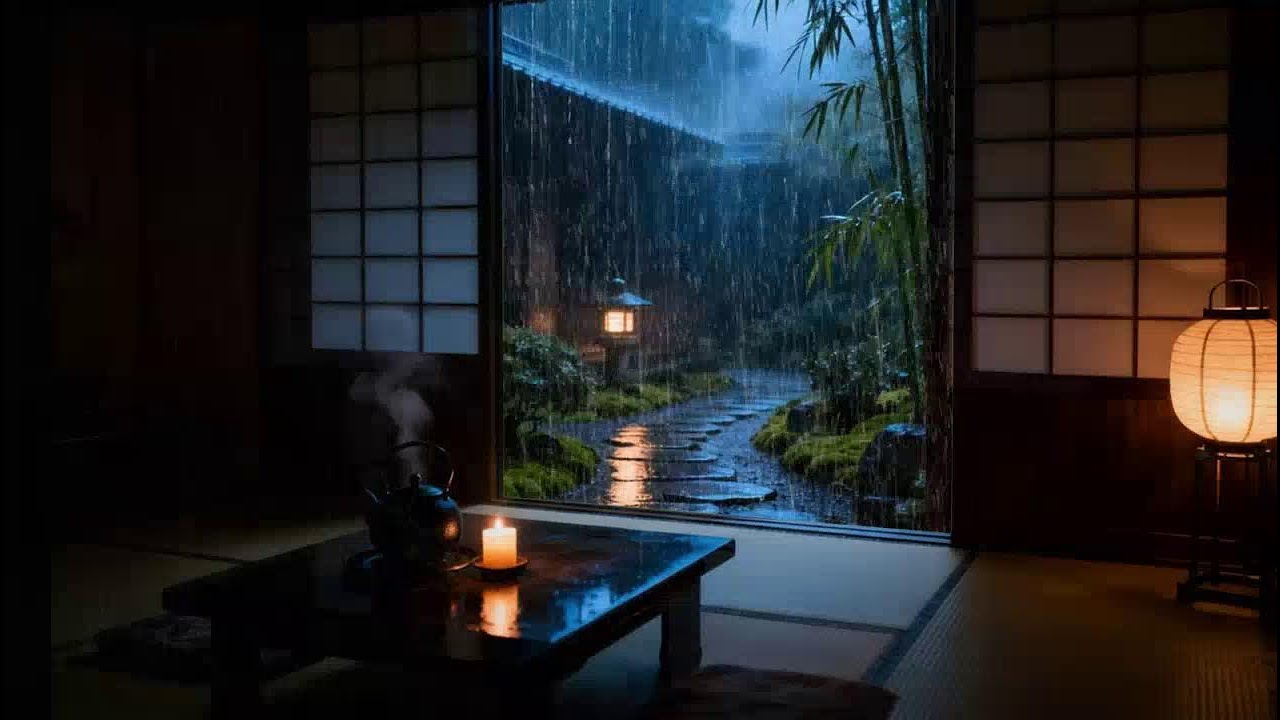 No Ads🌧️Sleep Instantly😴Rainfall Sounds in a Forest Attic for Relaxation & Ultimate Calm