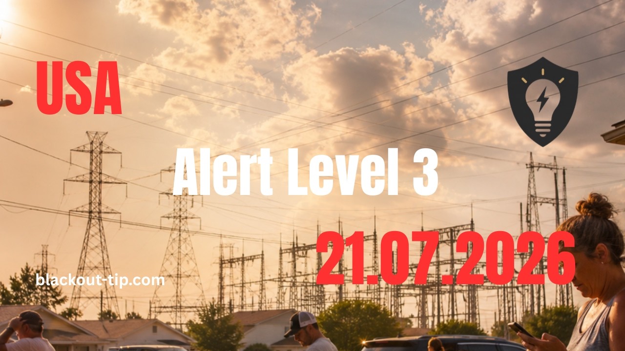 USA close to blackout &ndash; grid alert level 3 EN
