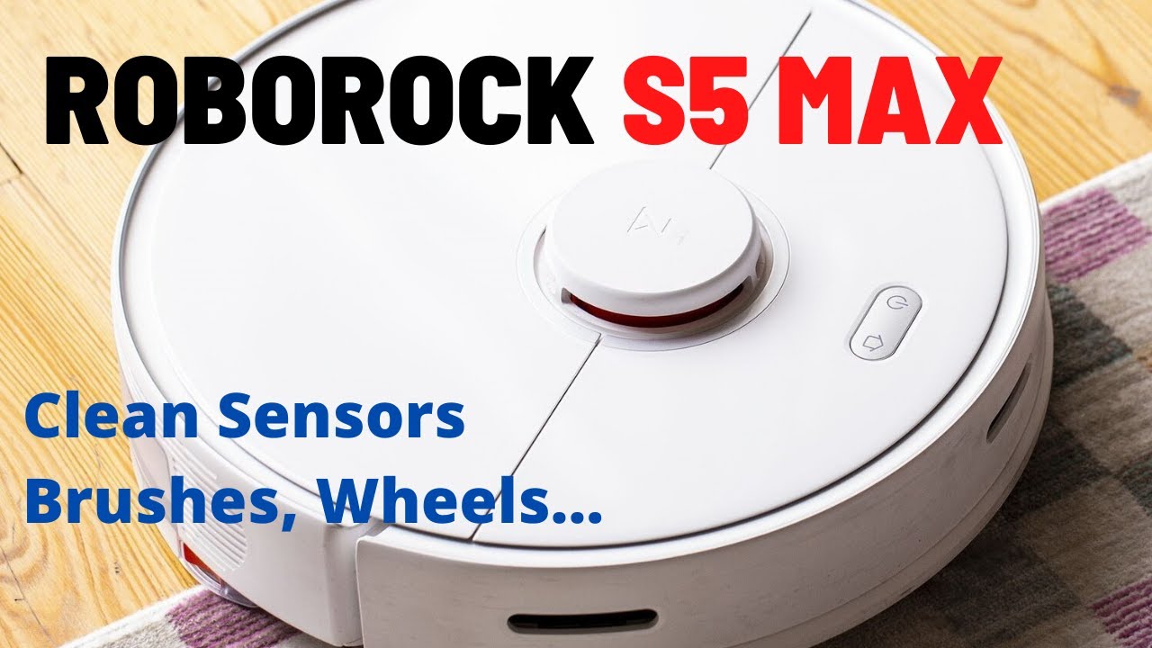Как да изчистим сензорите и четките на нашия робот? Roborock S5 MAX - How to Clean Sensors & Brushes