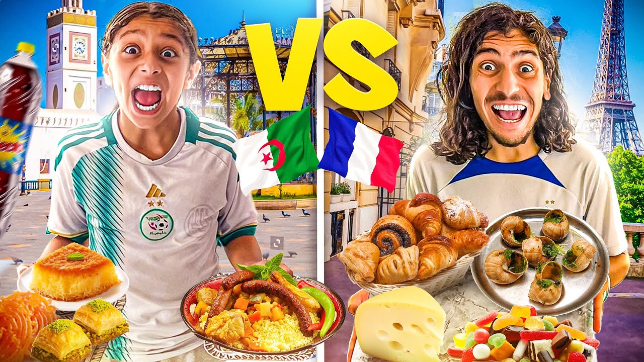 ON MANGE ALGÉRIEN VS FRANÇAIS PENDANT 24h ! 🇩🇿🇫🇷 ( C'est trop bon )