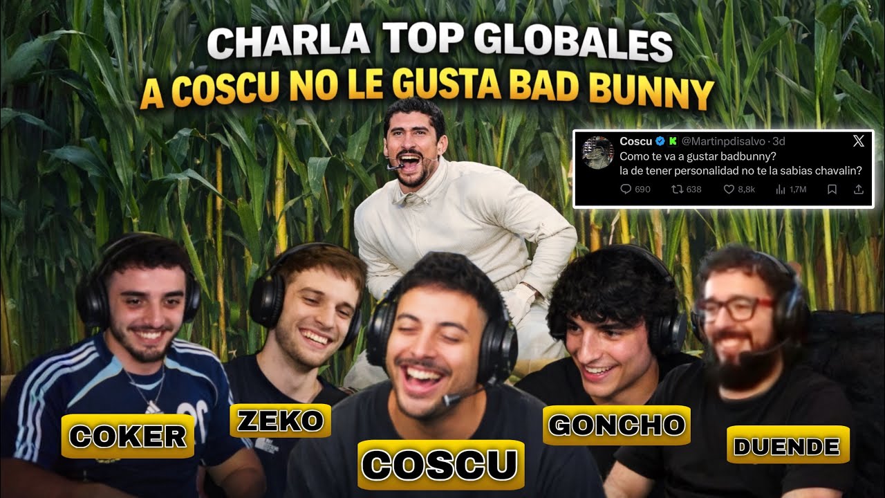 A COSCU NO LE GUSTA BAD BUNNY [ TOP GLOBALES ] COKER, ZEKO, GONCHO Y DUENDE PABLO