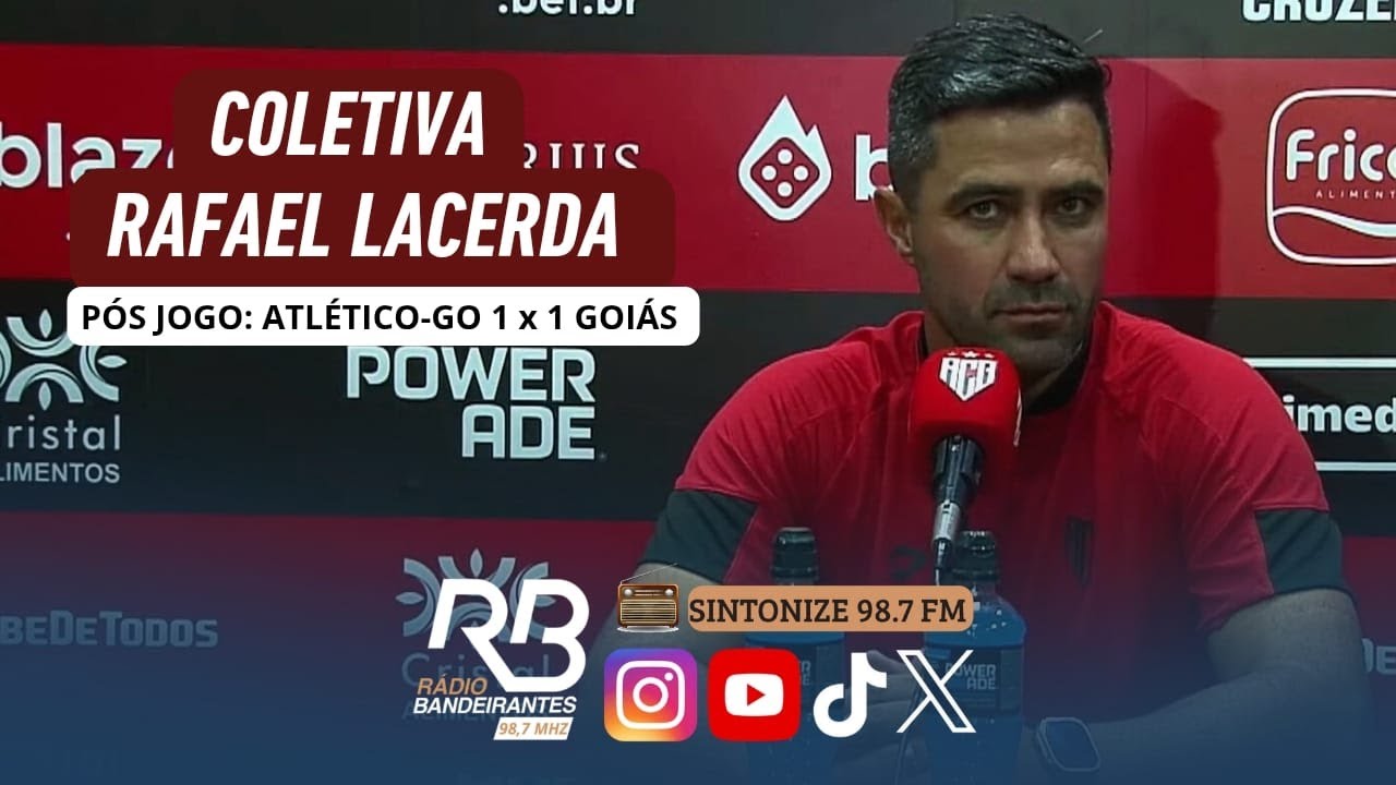 Coletiva do técnico Rafael Lacerda - Pós jogo Atlético Goianiense 1 x 1 Goiás | Campeonato Goiano