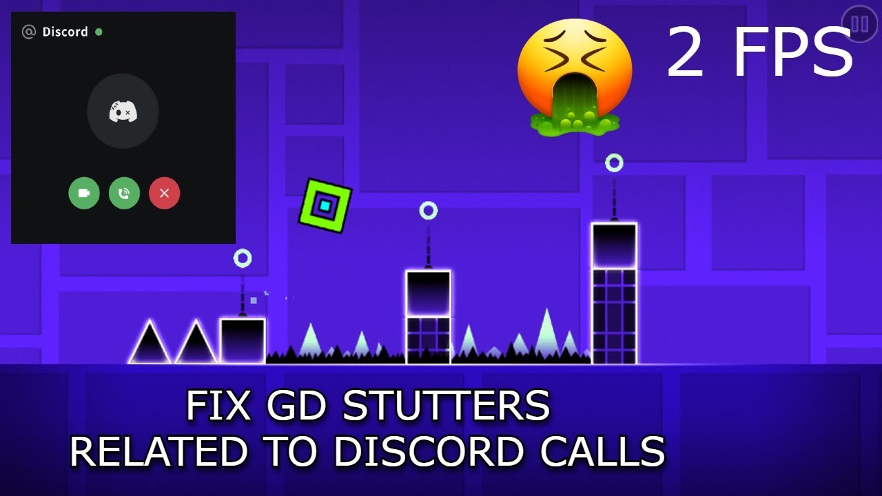How to fix getting stutters/frame drops/lag spikes while playing Geometry Dash in Discord calls!