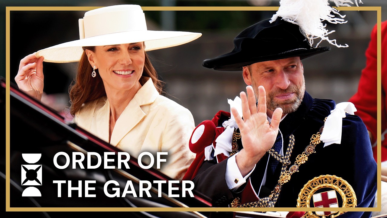King and Queen Lead Royal Family at Garter Day Procession