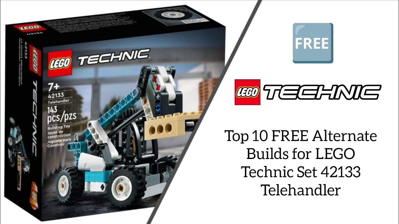 Top 10 FREE Alternate Builds for LEGO Technic Set 42133 Telehandler