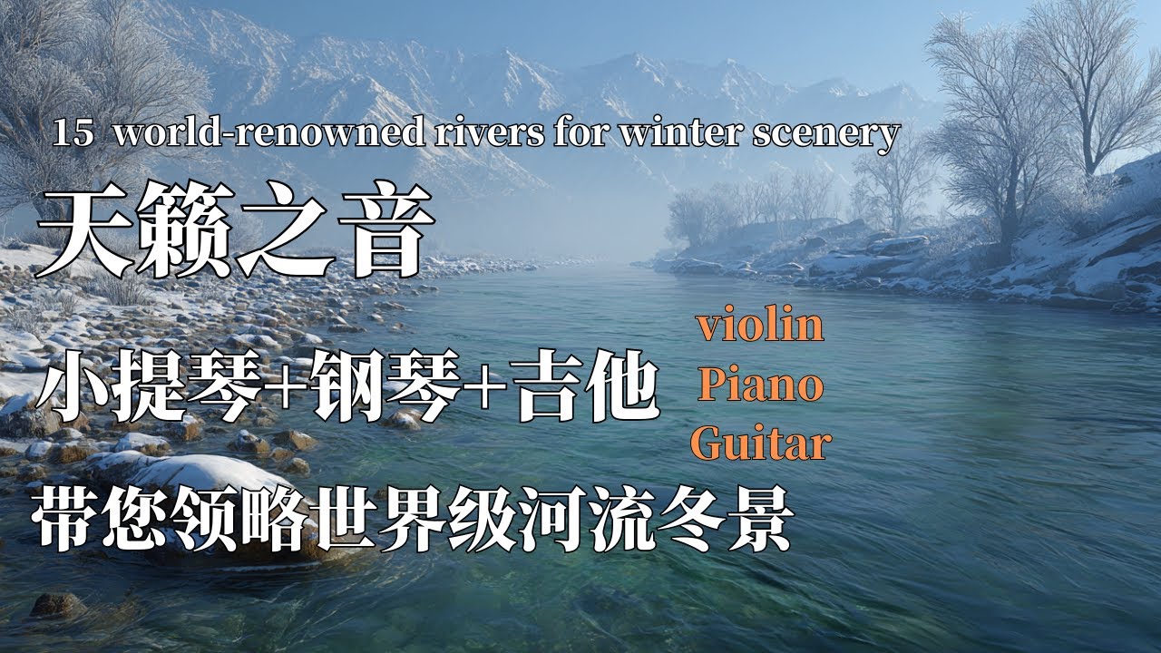 15条世界级河流冬景  |小提琴+钢琴+吉他演绎天籁之音  | 让你体验世界河流之美 15  |  world-renowned rivers for winter scenery music