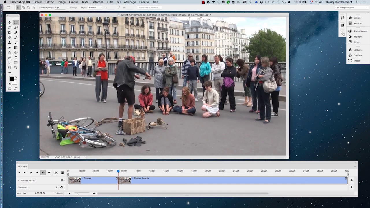 Adobe Photoshop   faire du montage video   25 720   Thierry Dambermont