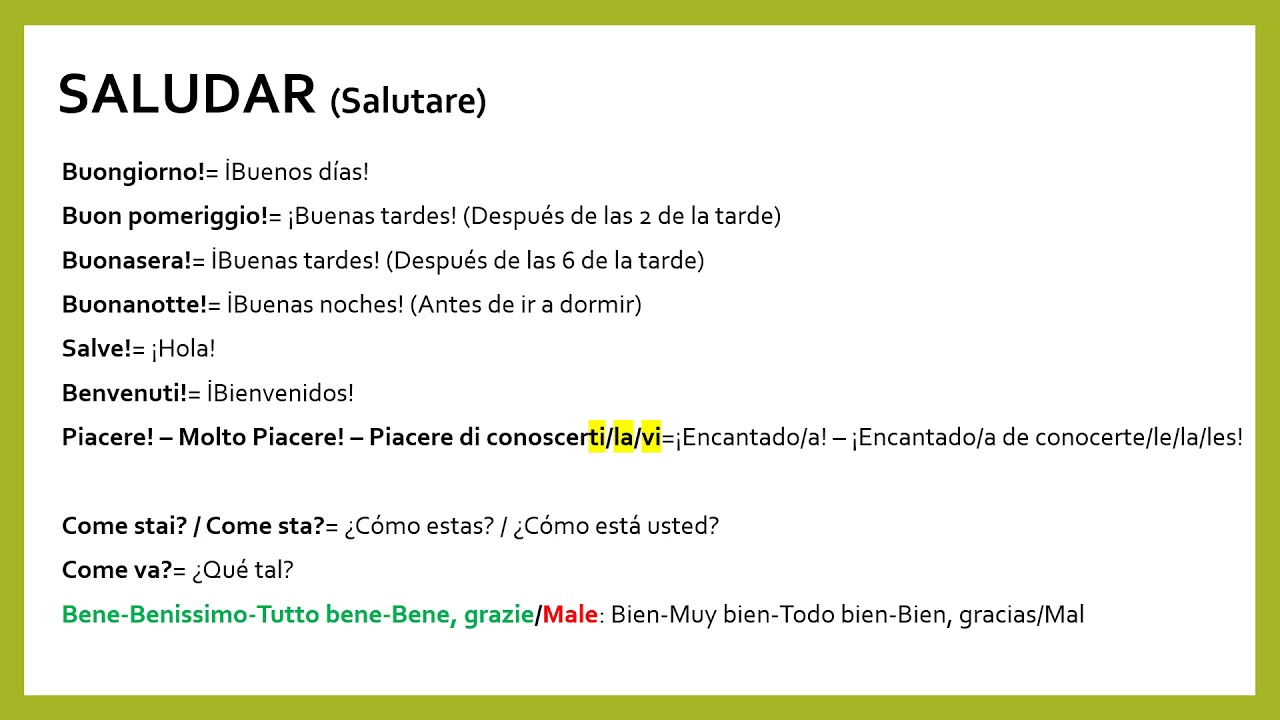 Clase 1: Saludar y despedirse!