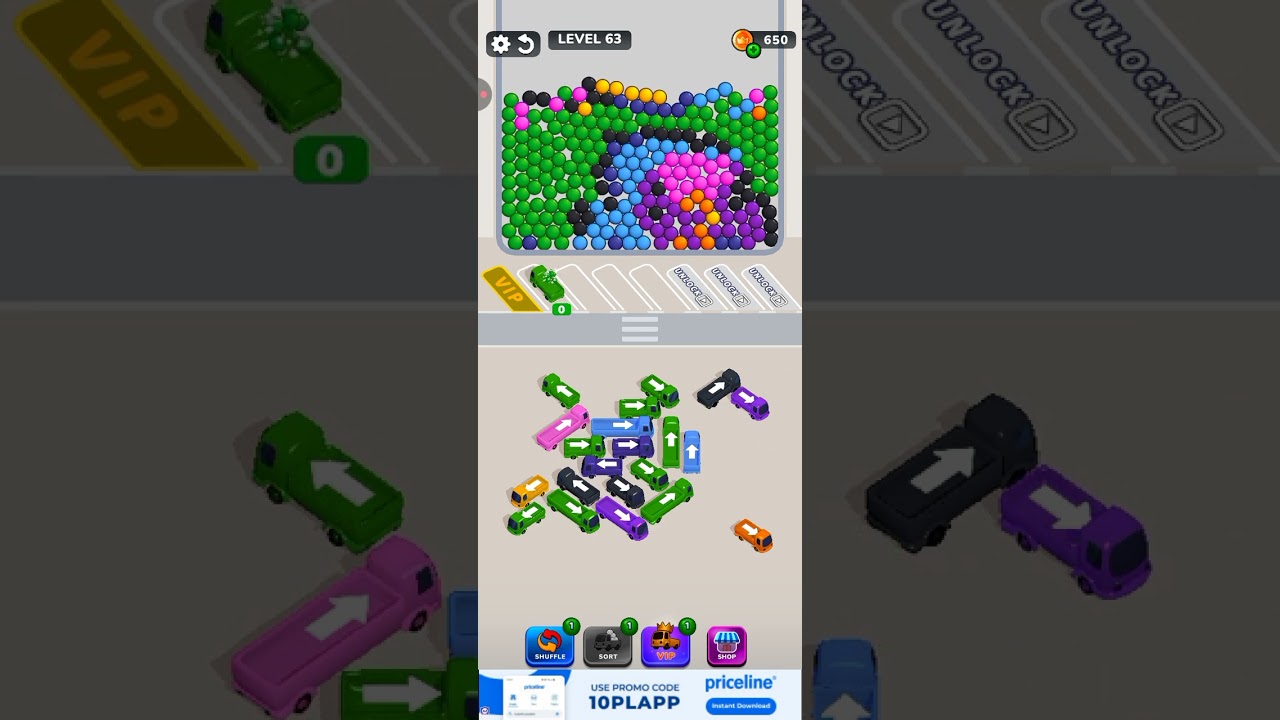 Bubble Bus 🚌: Parking Jam Puzzle Game level 63 gameplay walk-through 2026#Game#gaming