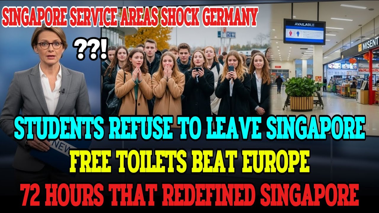 GERMAN STUDENTS STUNNED BY SINGAPORE SERVICE AREAS, REFUSE TO LEAVE AFTER 72 HOURS