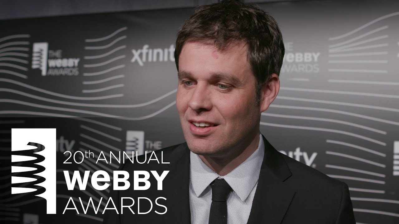 David-Michel Davies on the Red Carpet at the 20th Annual Webby Awards