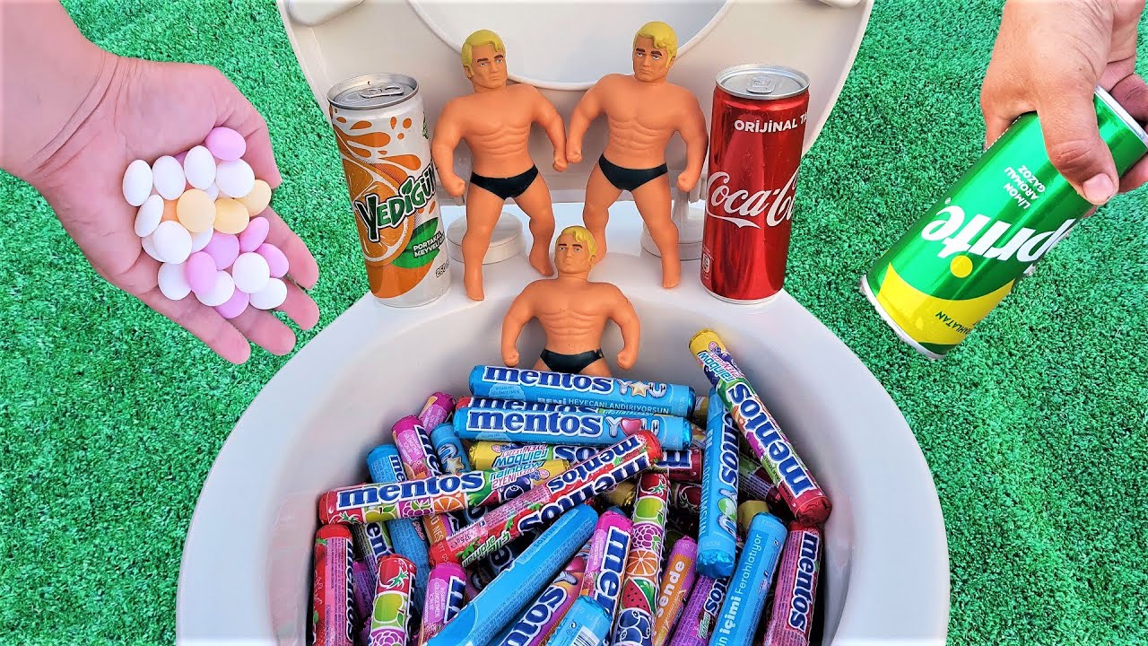 Experiment Closet Coca Cola, Fanta, Sprite, Latte, Mirinda, Blackburn and Mentos