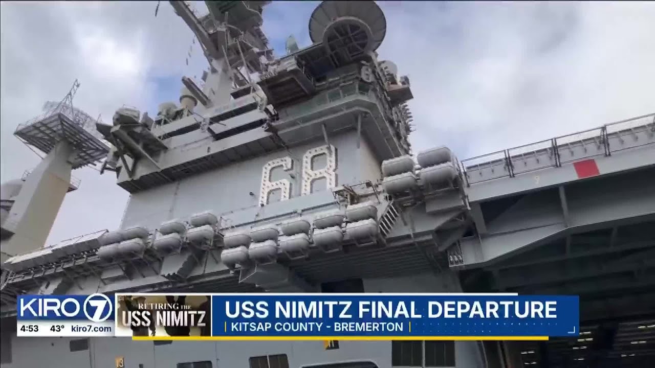 USS Nimitz final departure
