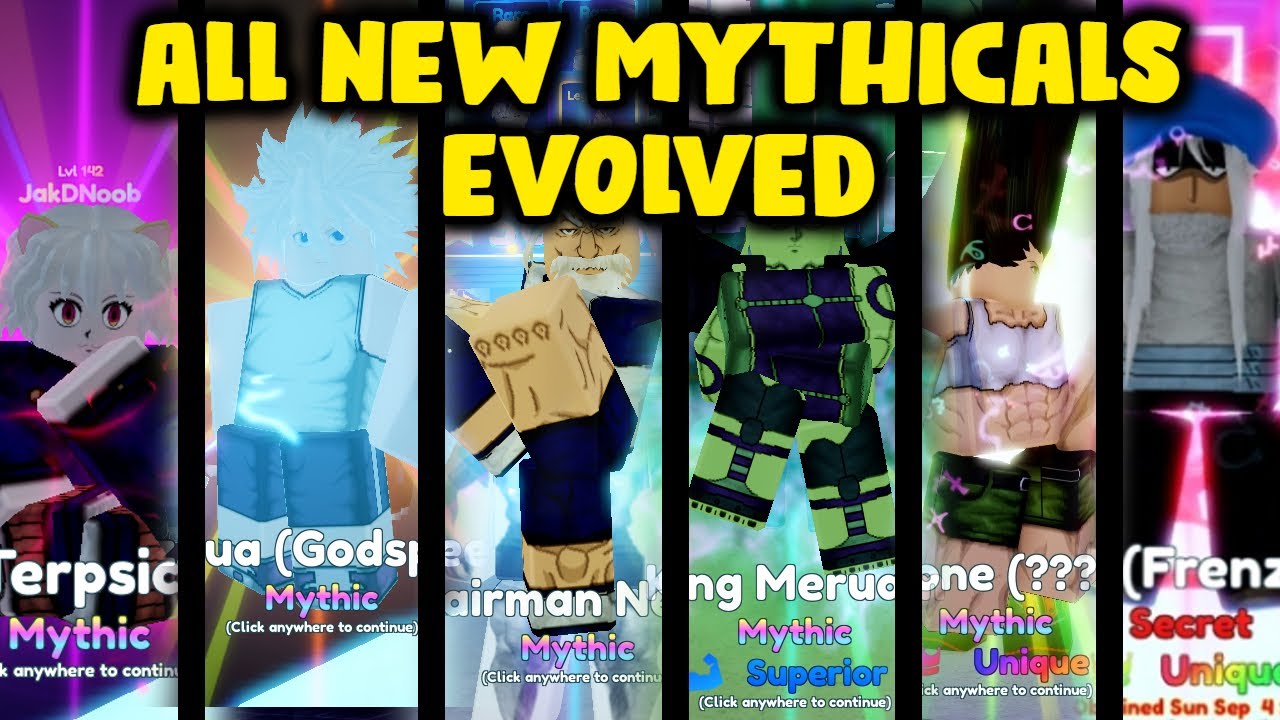 ALL NEW EVOLVED MYTHICALS (WITH TRAIT) SHOWCASE [UPDATE 4] IN ANIME ADVENTURES!