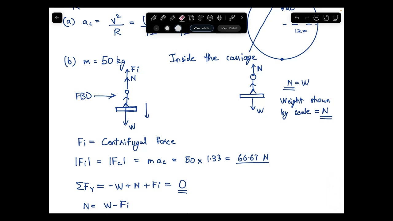 A few College Physics problems (Application of Forces)