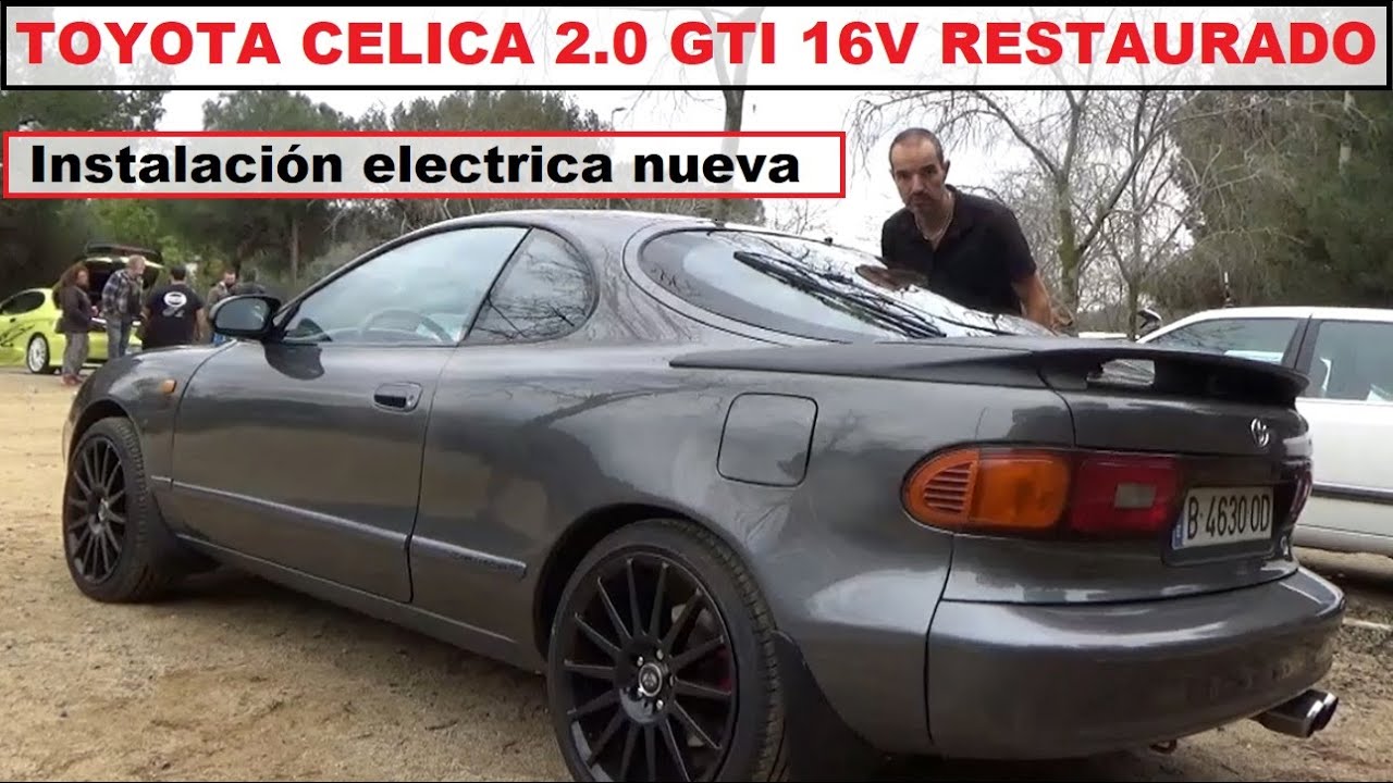 Toyota Celica 2.0 GTI 16V 1992 restaurado tras incendio electrico.