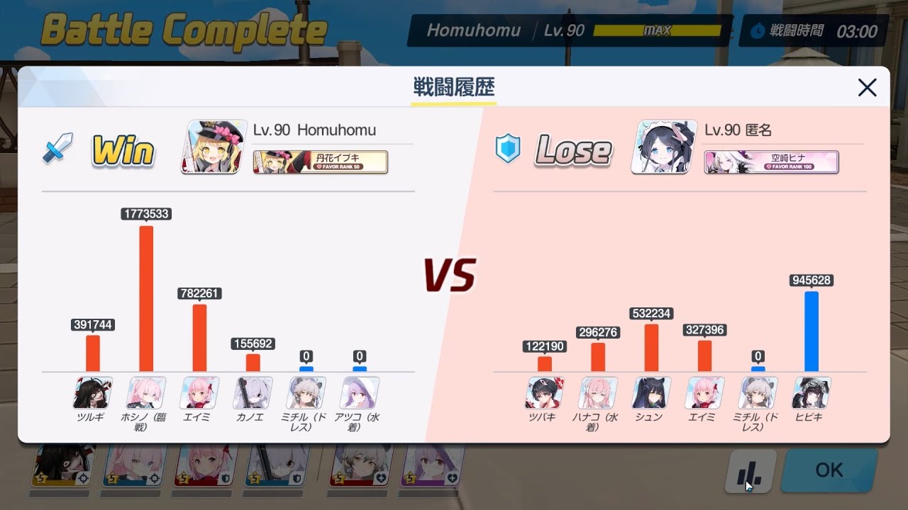 [ブルアカ][新S10][鶴誠 戰星 艾米 庚+ 禮滿 水公主 進攻VS防守  椿  水花 旬 艾米+ 禮滿 響!][65][戦術対抗戦-市街戦]