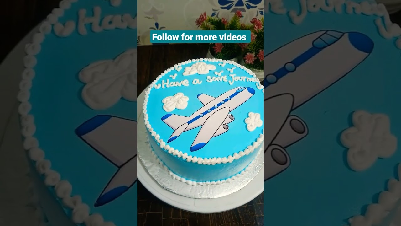 New cake design #airplane  #cake #trending #shorts #youtube #yt #cakedecorating