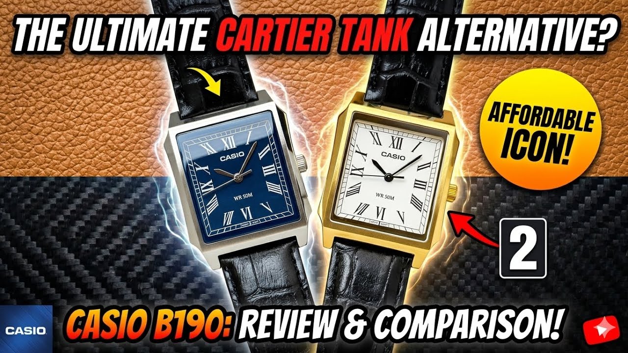 Casio MTP-B190: Czy Cartier Tank kosztuje 60 dolar&oacute;w? #casio #zegarek #szorty