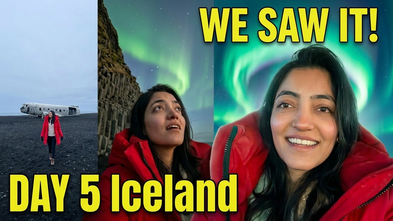 Northern Lights Spotted in ICELAND on Our Day 5 Adventure!