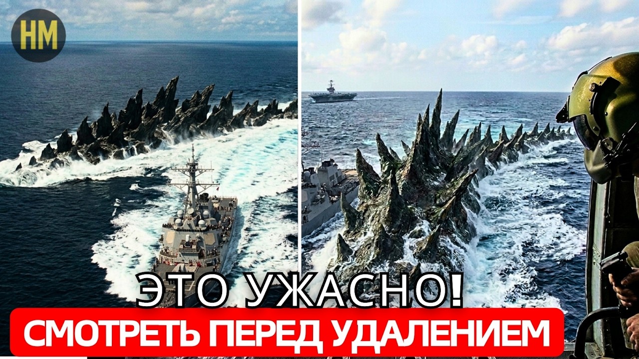ЗАПРЕЩЕННЫЕ кадры ВМС США УТЕКЛИ, Таинственное существо в океане! Водный монстр