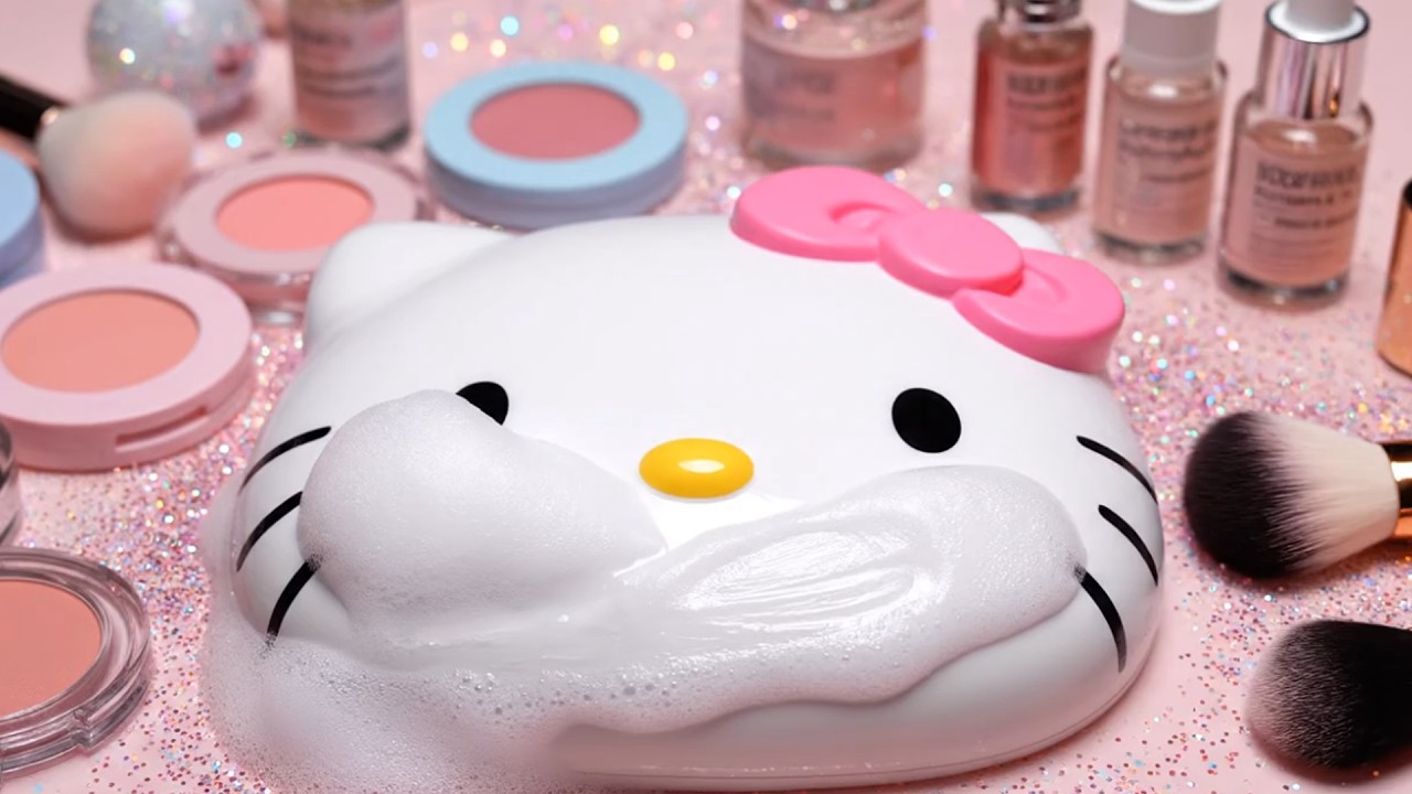 🎀 Hello Kitty–Inspired DIY Glam Look | Relaxing ASMR Beauty 🐱✨