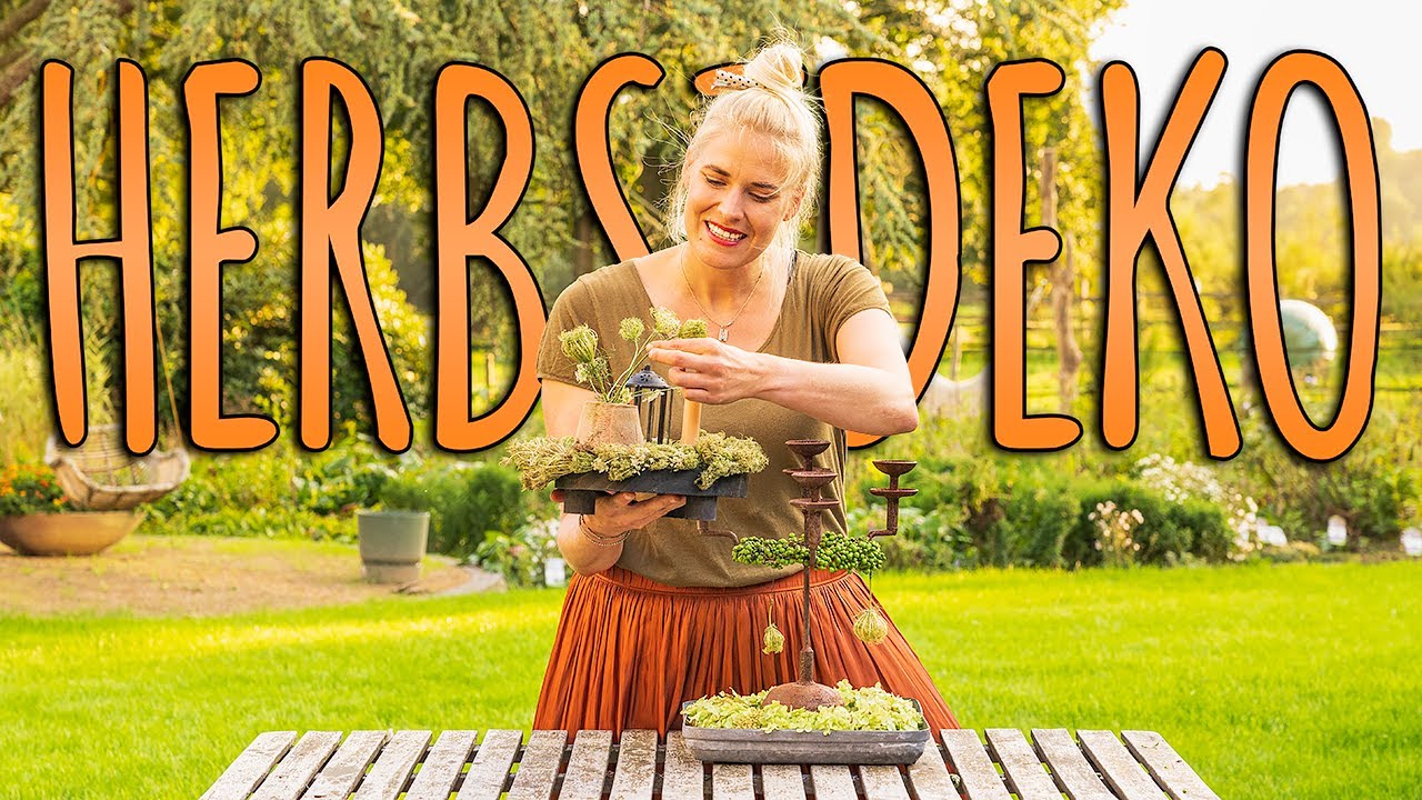 MODERNE HERBSTLICHE KRÄNZE FÜR DEN TISCH - DIY