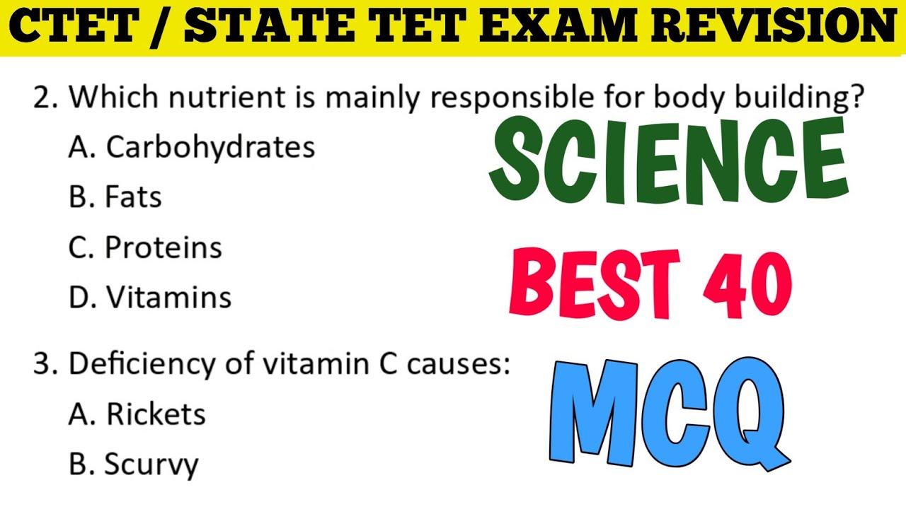 CTET Science Important MCQs | Paper 1 & Paper 2 | Science MCQ for CTET Exam