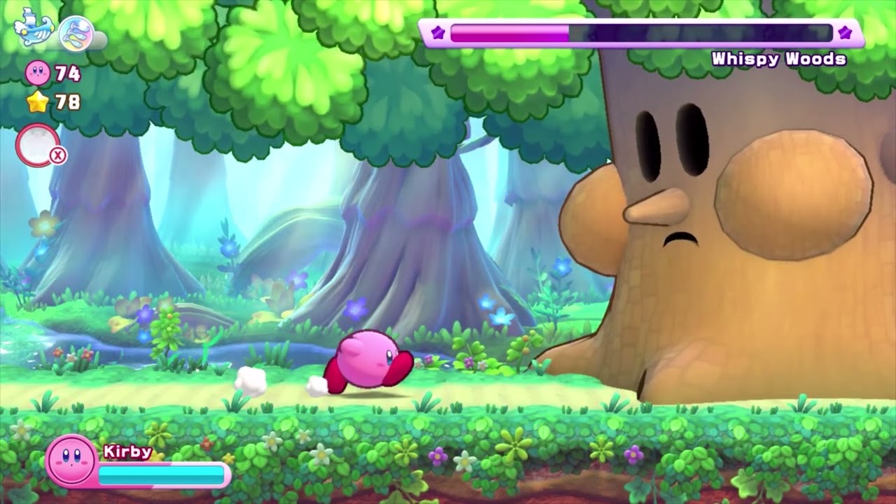 Kirby's Return to Dreamland Deluxe Boss 1 - Whispy Woods