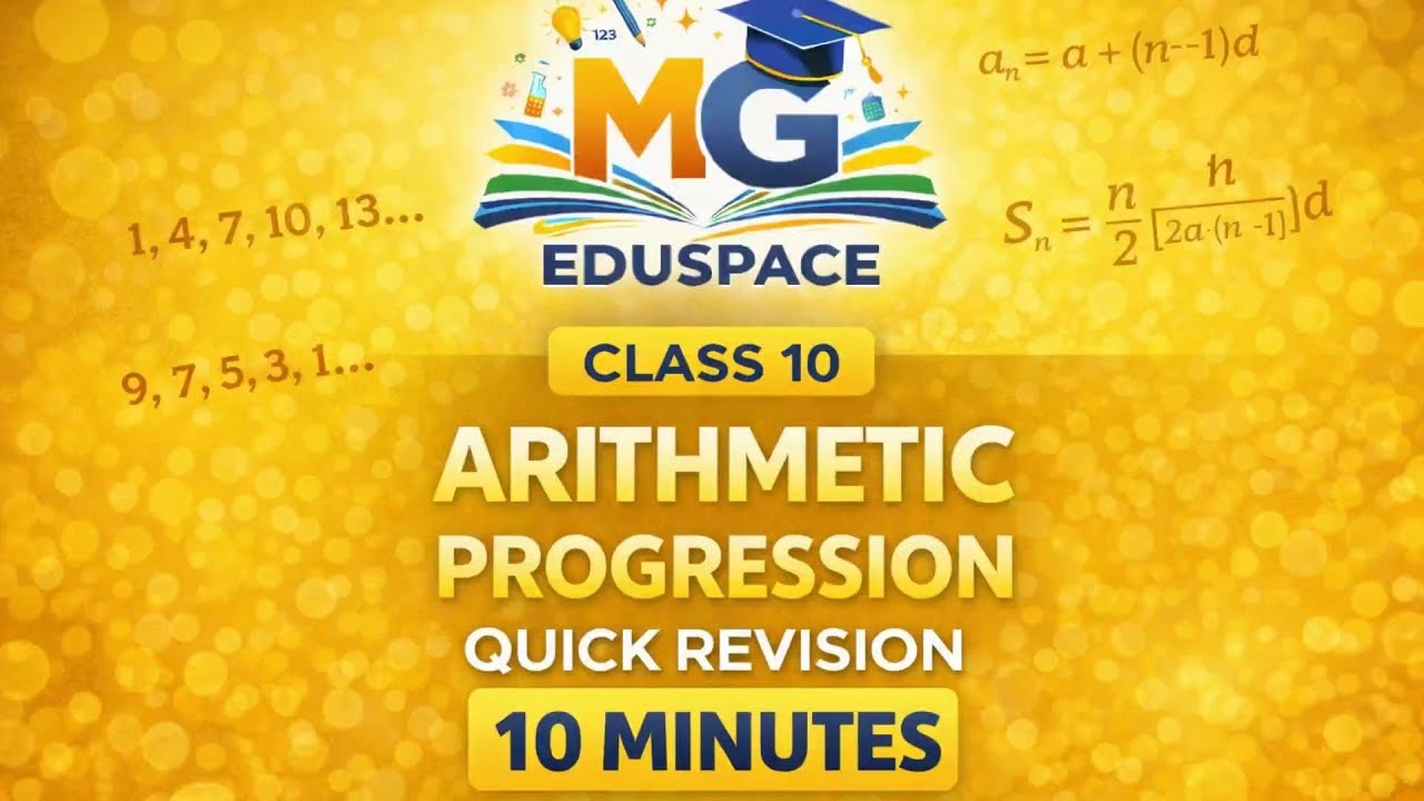 📘 Arithmetic Progressions (AP) | Quick Revision | Class 10 Maths 