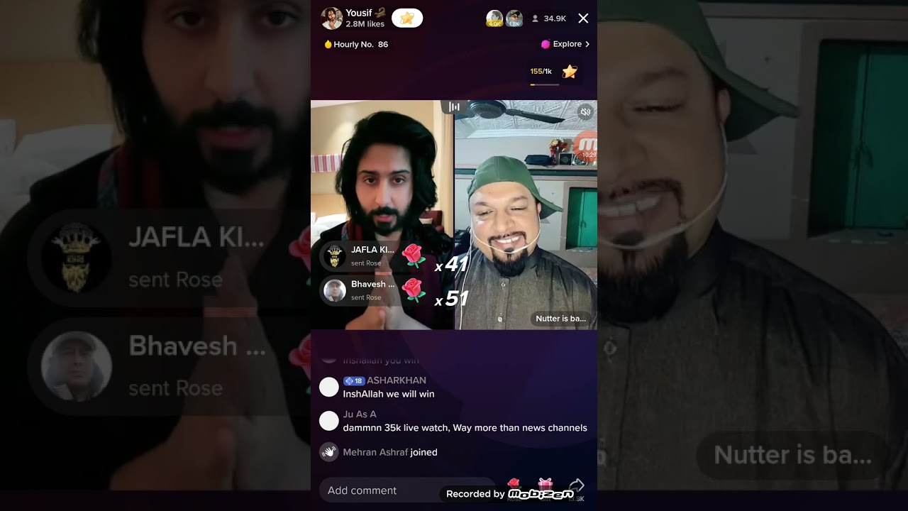 yousuf vs nutter cheating match