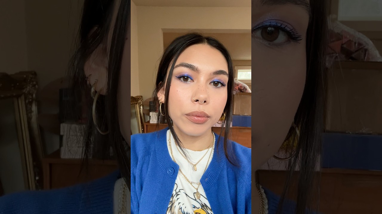 Cobalt Blue Makeup Look 💙 #cooltonemakeup #makeuptutorial