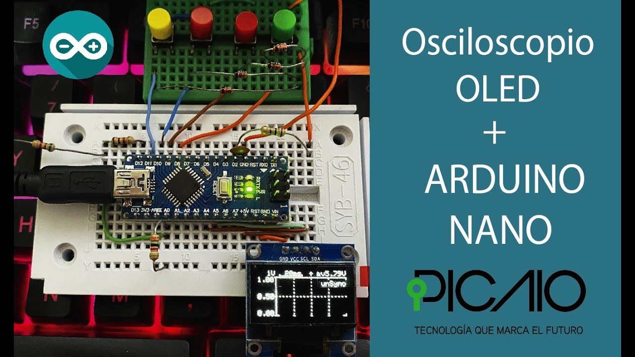 Osciloscopio con Arduino Nano!! + OLED