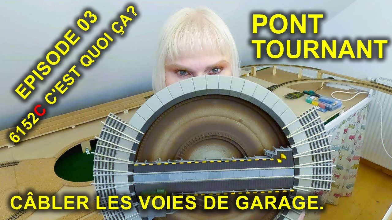 6152C Ç'est quoi ça ? Câbler les voies de garage du pont tournant: Episode 03 - #Pont tournant 🔄